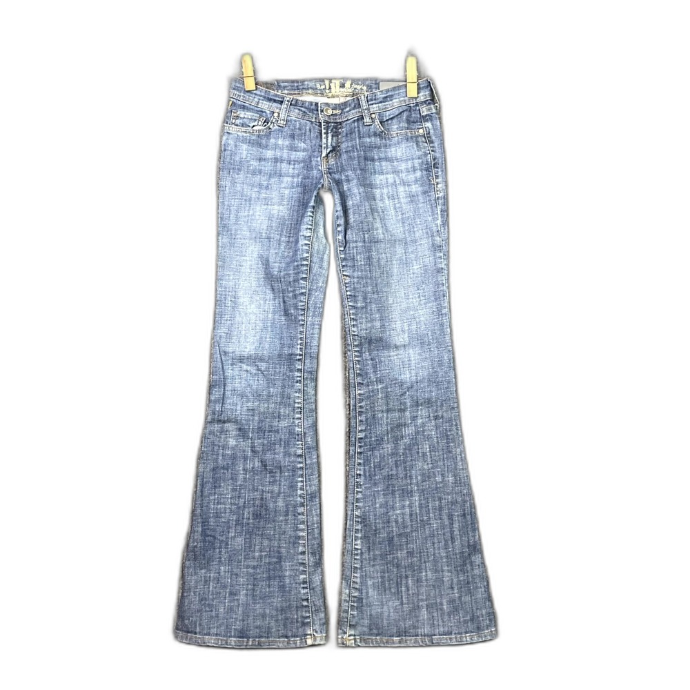 !it Jeans Hippie Hottie Flare Leg Women 26 Denim Stretch Gorpcore Classic Preppy